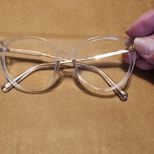 MICHAEL KOHRS Clear Round Glasses With No Lennses. ONLY FRAME